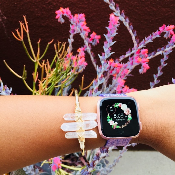 Raw quartz crystal cluster cuff - Picture 3 of 3